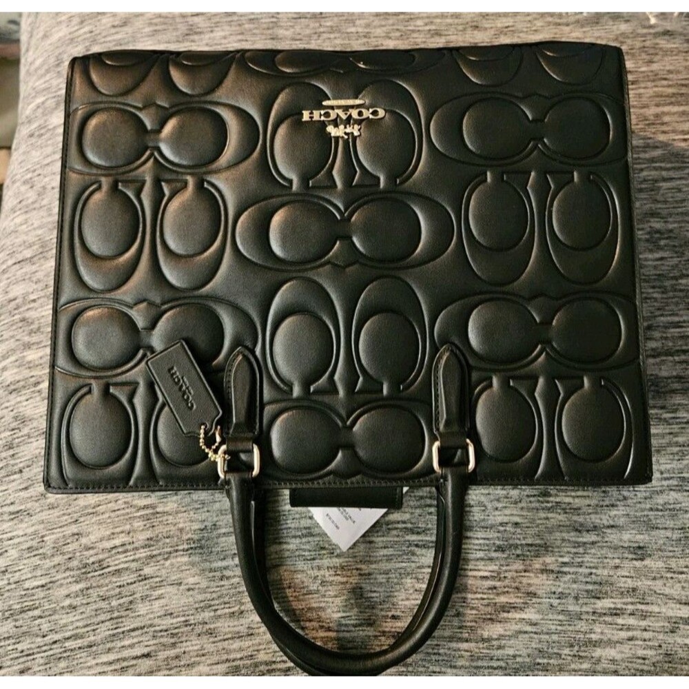 Coach Maggie Tote Bag In Signature Leather  New With Tags - Picture 2 of 12